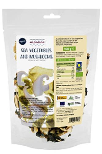 Alge marine cu shiitake raw - eco-bio 100g - Algamar