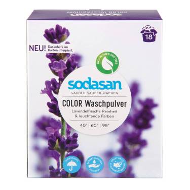 Detergent pudra pentru rufe colorate - 1 kg - Sodasan