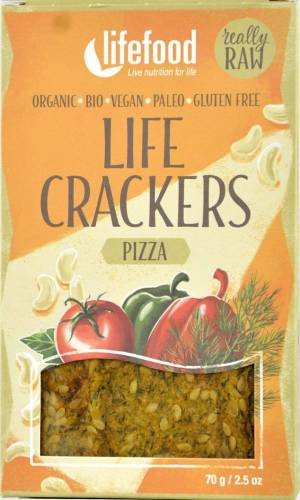 Life Crackers pizza raw eco-bio 70g - Lifefood