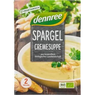 Supa crema de sparanghel - la plic - eco-bio - 45g - Dennree