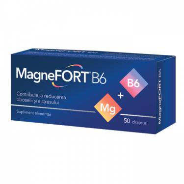 Magneziu forte cu vitamina b6 - 50drajeuri - Biofarm