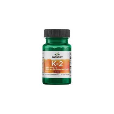 Natural Vitamin K2 (Menaquinone-7 din Natto) - MenaQ7 MK7 - 100 mcg - 30 capsule - Swanson